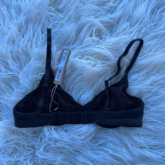 Skims Cotton Jersey T-shirt Bra Soot Size 30B - Picture 5 of 7